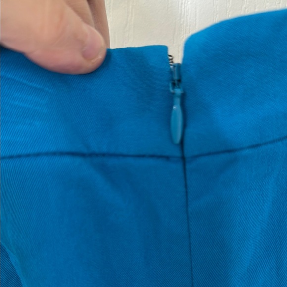 J. Crew Blue Pencil Skirt Knee-Length Work - Picture 4 of 10